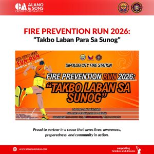Alano & Sons joined forces with the Dipolog City Fire Station for the Fire Prevention Run: “Takbo Laban sa Sunog!”